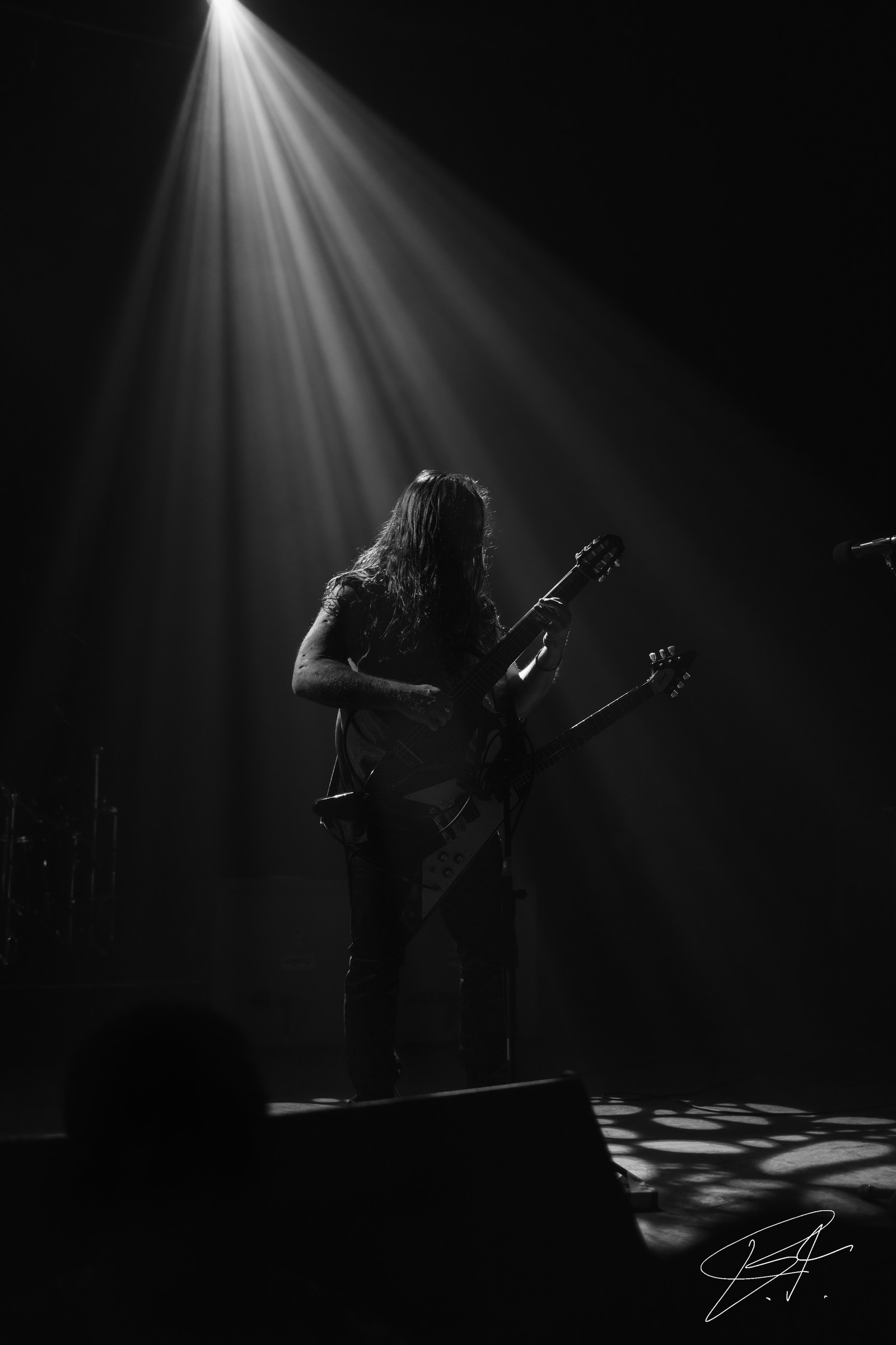 Live musician performing close to the audience